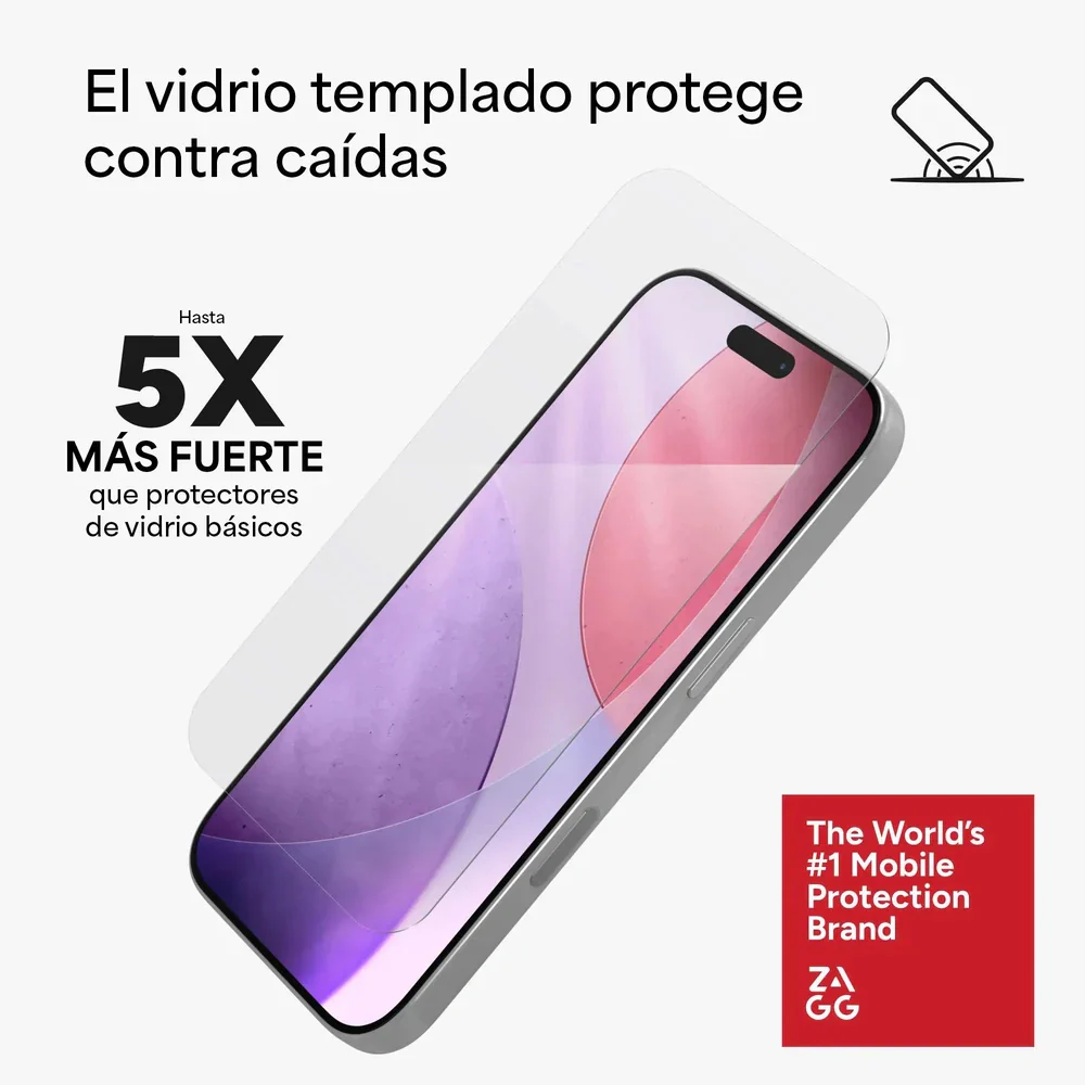 Protector de Pantalla Zagg Glass Elite para iPhone Series 17 - Transparente - Image 16