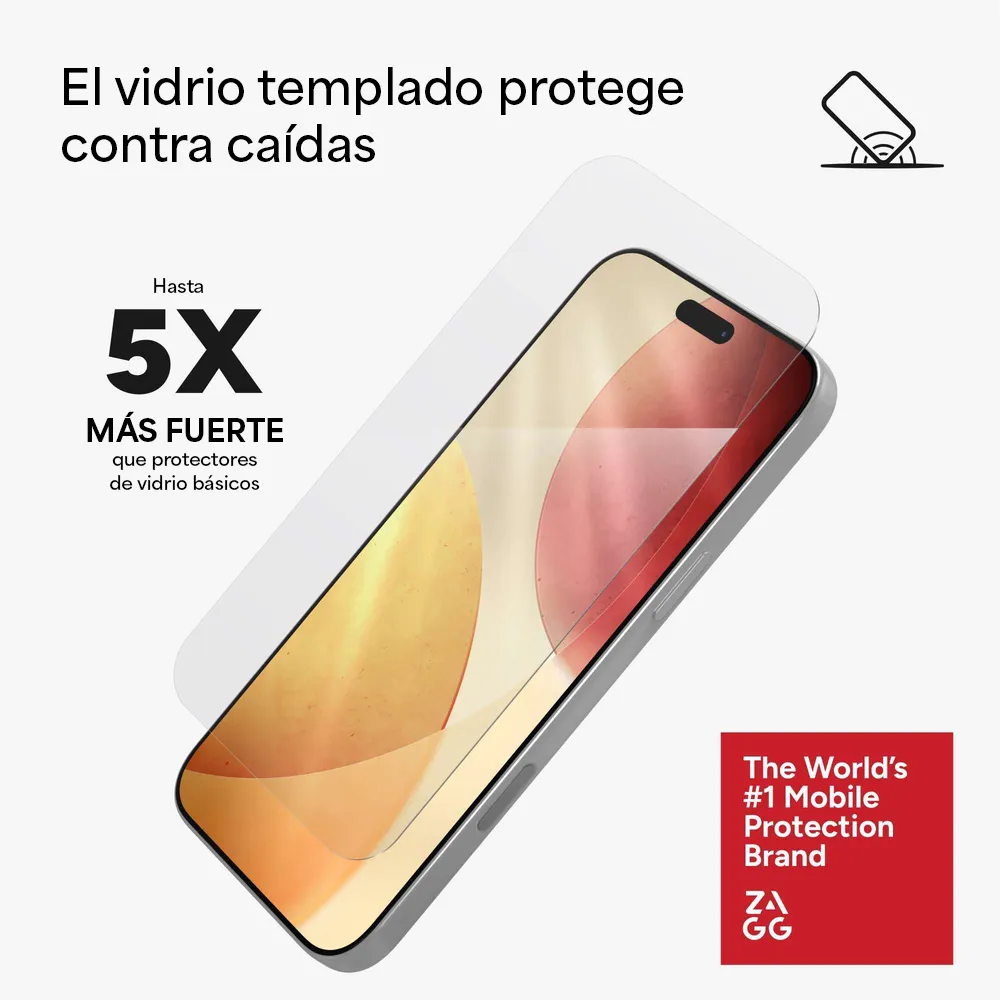 Protector de Pantalla Zagg Glass Elite para iPhone Series 17 - Transparente - Image 23