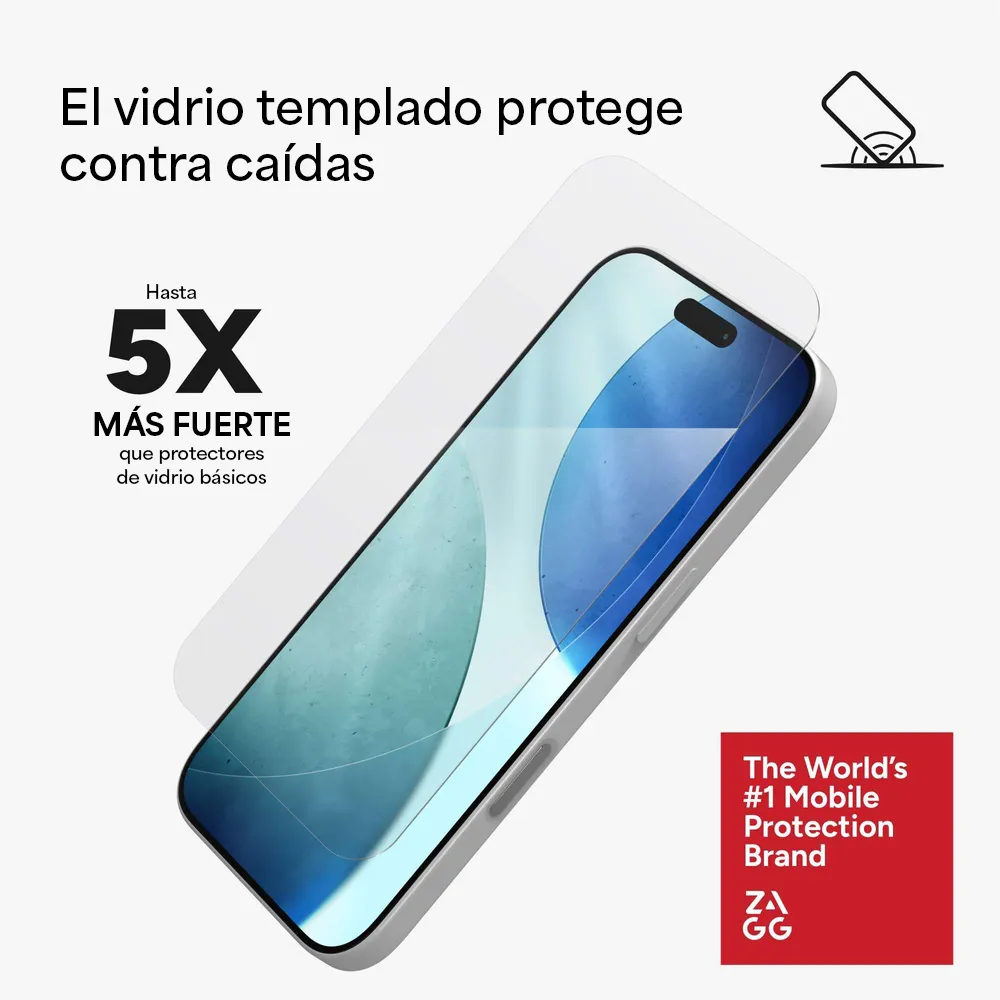 Protector de Pantalla Zagg Glass Elite para iPhone Series 17 - Transparente - Image 4