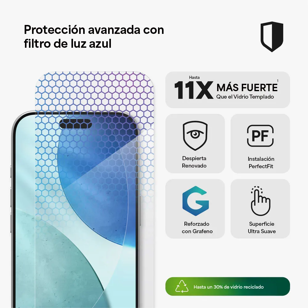Protector de Pantalla Zagg Glass XTR5 para iPhone Series 17 - Transparente - Image 10