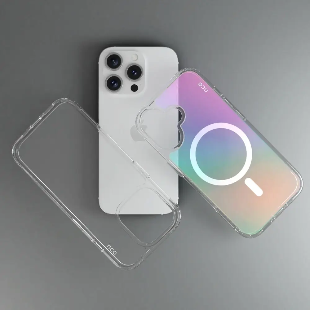 SafeCase Clear Rainbow NCO con MagSafe para iPhone 16 series - Image 16